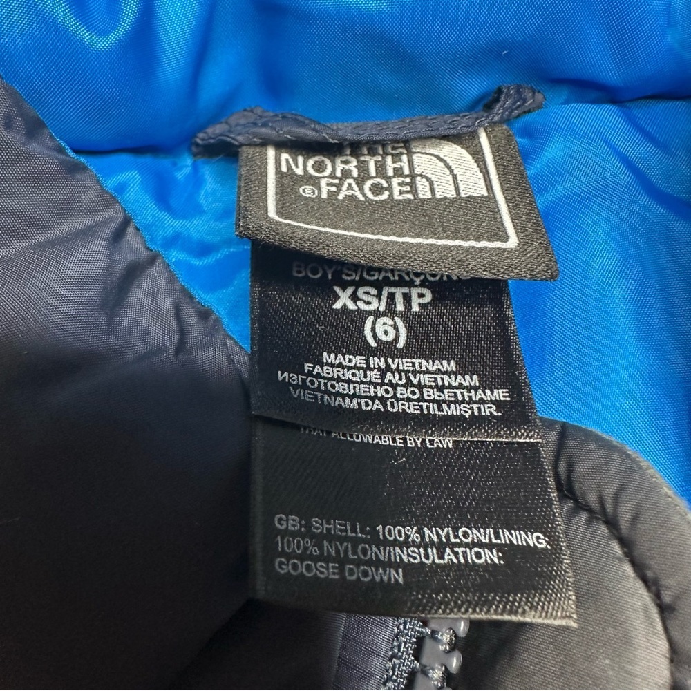The North Face Vest Blue & Grey Zip-Up Size 6 - Picture 9 of 16